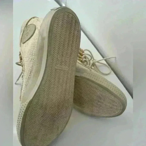 GROUNDED PEOPLE Lee Ivory Canvas Shoes for Men & Women Size 8 - Picture 7 of 7